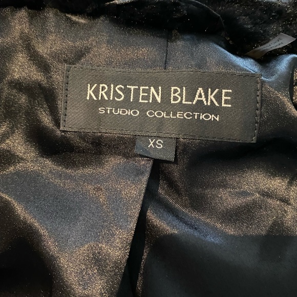 Kristen Blake Faux Fur Jacket Coat XS Black - Picture 6 of 12